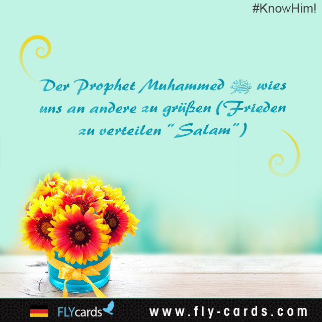 Prophet Muhammad instructed us to greet others (spread peace ‘Salam’).